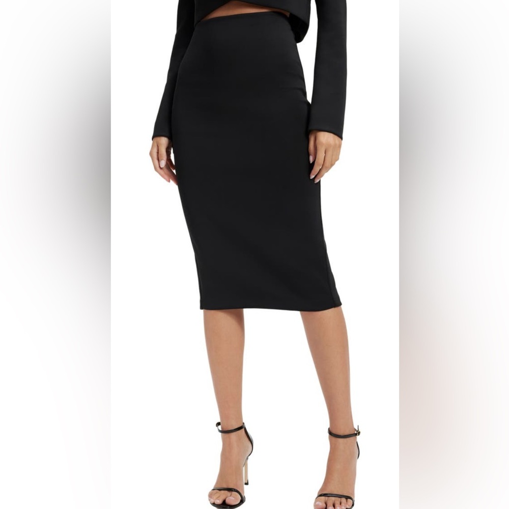 Good American Shiny Scuba Pencil Skirt Sz. 1 (S)